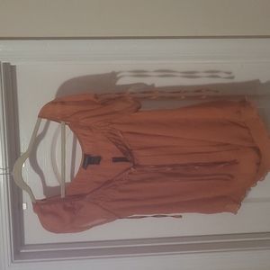 Lane Bryant S/S top orange/copper 18/20